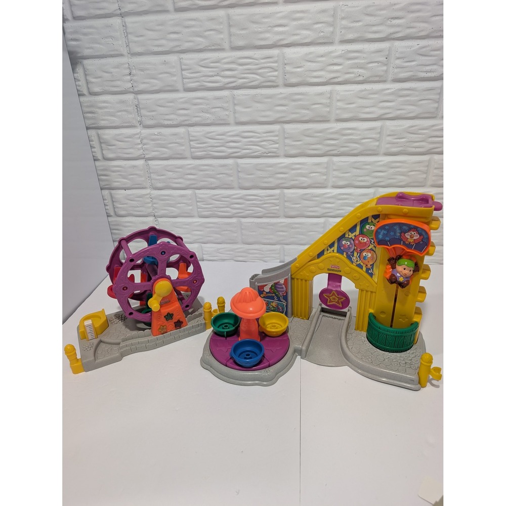 Fisher Price Little People Musical Ferris Wheel Carnival Surprise Sound Fun Park